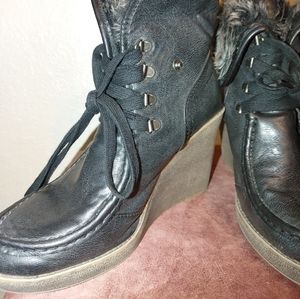 Boots faux fur
